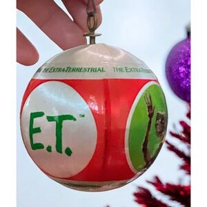 ET The Extra Terrestrial Satin Wrapped Ball Christmas Ornament 1982 Universal St